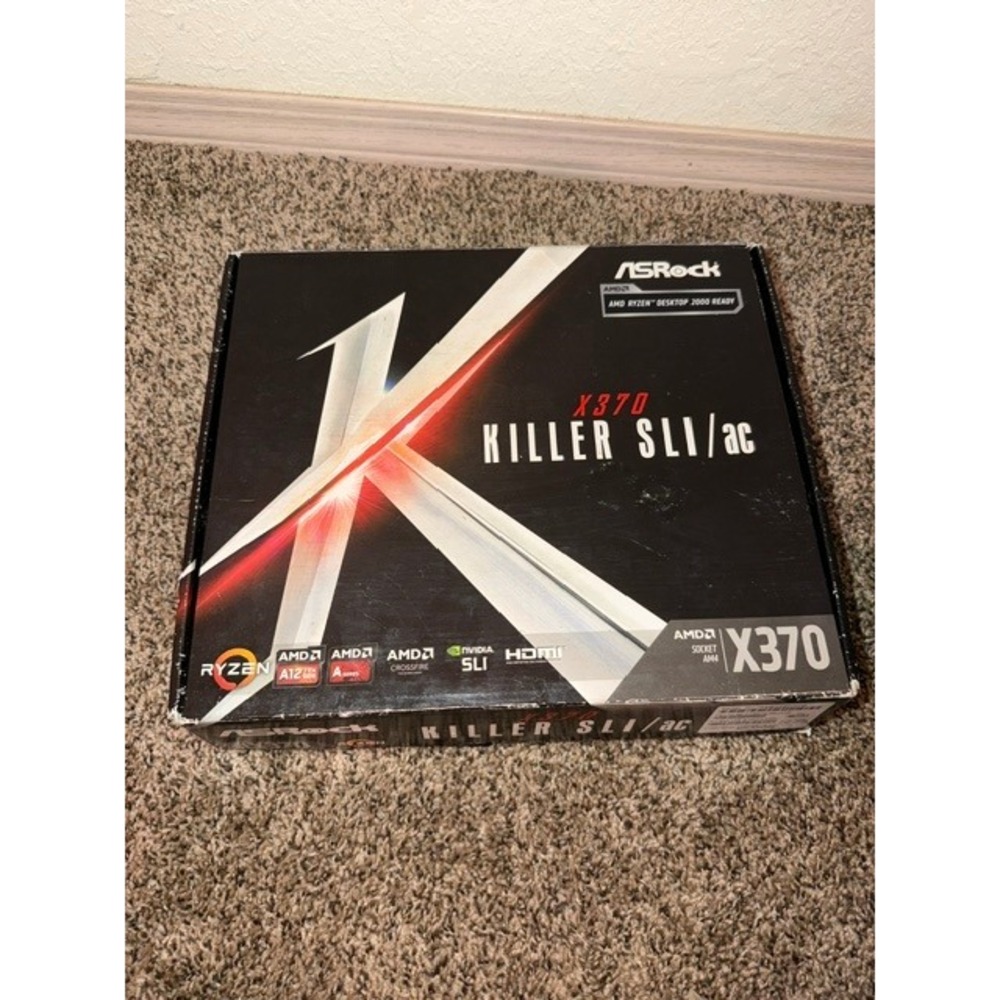ASRock X370 Killer SLI/ac AMD Socket AM4 ATX Motherboard WiFi SLI Ryzen Ready